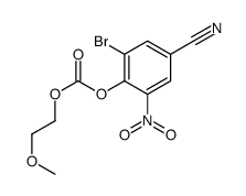 (2-bromo-4-cyano-6-nitrophenyl) 2-methoxyethyl carbonate Structure
