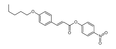 (4-nitrophenyl) 3-(4-pentoxyphenyl)prop-2-enoate Structure
