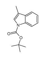tert-butyl 3-methyl-1H-indole-1-carboxylate结构式