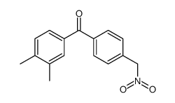 (3,4-dimethylphenyl)-[4-(nitromethyl)phenyl]methanone Structure