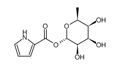 α-L-Talopyranose, 6-deoxy-, 1-(1H-pyrrole-2-carboxylate) Structure