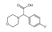 4-Morpholineacetic acid, α-(4-fluorophenyl)结构式