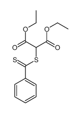 diethyl 2-(benzenecarbonothioylsulfanyl)propanedioate结构式
