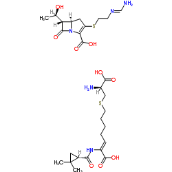亚胺培南-西司他丁钠结构式