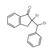 2-Bromo-2-(bromo(phenyl)methyl)-1-indanone Structure