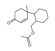 [2-(1-methyl-4-oxocyclohex-2-en-1-yl)cyclohexyl]methyl acetate结构式