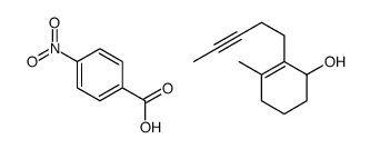 3-methyl-2-pent-3-ynylcyclohex-2-en-1-ol,4-nitrobenzoic acid Structure