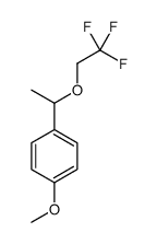 1-methoxy-4-[1-(2,2,2-trifluoroethoxy)ethyl]benzene结构式