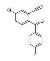 2-cyano-4-chloro-4'-fluorobenzophenone Structure