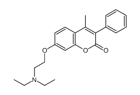 7-[2-(diethylamino)ethoxy]-4-methyl-3-phenylchromen-2-one Structure
