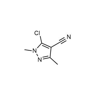 5-氯-1,3-二甲基-1H-吡唑-4-腈结构式