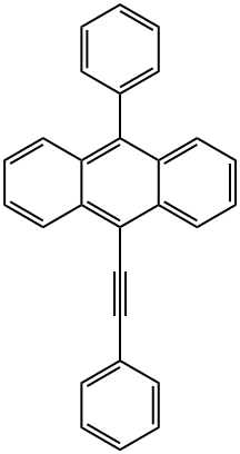 9-苯基-10-(苯基乙炔基)蒽结构式