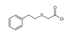 Acetyl chloride, 2-[(2-phenylethyl)thio] Structure