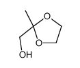 (2-甲基-1,3-二氧杂烷-2-基)甲醇结构式