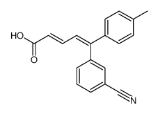 (2E,4Z)-5-(3-Cyanophenyl)-5-(4-methylphenyl)-2,4-pentadienoic acid结构式
