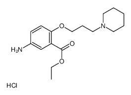 5-Amino-2-(3-piperidinopropoxy)benzoic acid ethyl ester hydrochloride structure