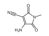 3-amino-2-cyano-N-methylmaleimide Structure