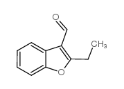 2-乙基-3-甲酰基苯并呋喃结构式