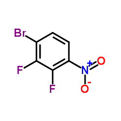 2,3-二氟-4-溴硝基苯结构式