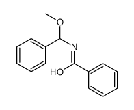 N-[methoxy(phenyl)methyl]benzamide结构式