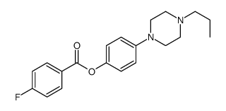 [4-(4-propylpiperazin-1-yl)phenyl] 4-fluorobenzoate结构式