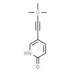 5-((trimethylsilyl)ethynyl)pyridin-2(1H)-one Structure