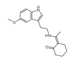2-[1-[[2-(5-Methoxy-1H-indol-3-yl)ethyl]amino]ethylidene]cyclohexanone结构式