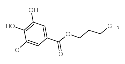 Butyl 3,4,5-trihydroxybenzoate Structure