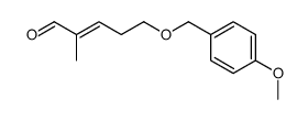 (E)-5-(4-methoxyphenylmethyloxy)-2-methyl-2-pentenal Structure
