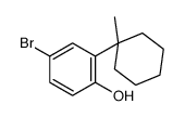 4-bromo-2-(1-methylcyclohexyl)phenol结构式