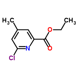 6-氯-4-甲基吡啶-2-羧酸乙酯结构式