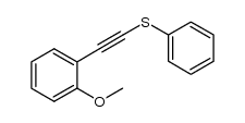 ((2-methoxyphenyl)ethynyl)(phenyl)sulfane结构式