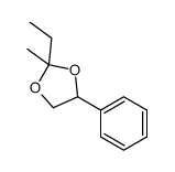 2-ethyl-2-methyl-4-phenyl-1,3-dioxolane Structure