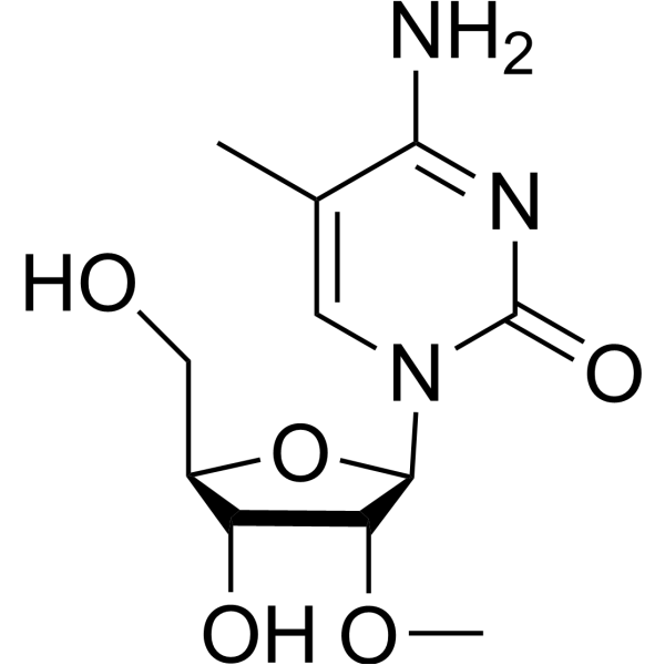 5-甲基-2'-氧甲基胞苷结构式