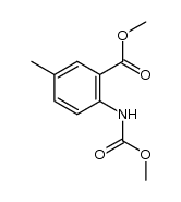 methyl 2-((methoxycarbonyl)amino)-5-methylbenzoate结构式