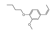 isoeugenyl butyl ether Structure