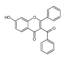 7-hydroxy-2-phenyl-3-benzoylchromone Structure