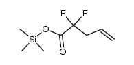 trimethylsilyl 2,2-difluoro-4-pentenoate Structure