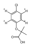 4-氯苯氧异丁酸-D4结构式