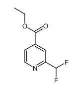 2-(二氟甲基)吡啶-4-羧酸乙酯结构式