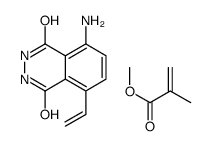 5-amino-8-ethenyl-2,3-dihydrophthalazine-1,4-dione,methyl 2-methylprop-2-enoate Structure