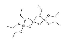 3,3-dimethylhexaethoxytrisiloxane Structure
