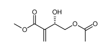 (S) methyl 4-acetoxy-3-hydroxy-2-methylenebutanoate Structure