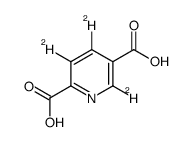 3,4,6-trideuteriopyridine-2,5-dicarboxylic acid结构式
