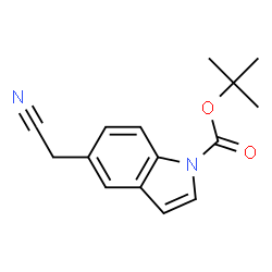 TERT-BUTYL 5-(CYANOMETHYL)-1H-INDOLE-1-CARBOXYLATE structure