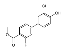 methyl 4-(3-chloro-4-hydroxyphenyl)-2-fluorobenzoate Structure