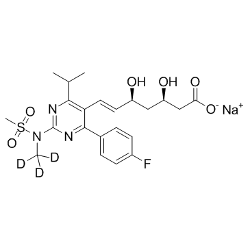 Rosuvastatin D3 Sodium Structure