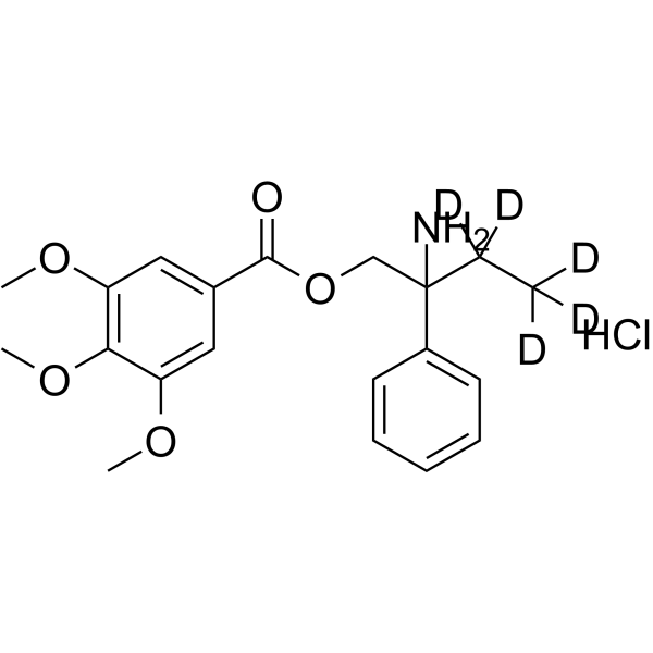 N,N-Didesmethyl trimebutine-d5 hydrochloride Structure