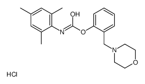 [2-(morpholin-4-ylmethyl)phenyl] N-(2,4,6-trimethylphenyl)carbamate,hydrochloride结构式