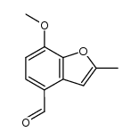 4-formyl-7-methoxy-2-methylbenzo[b]furan结构式